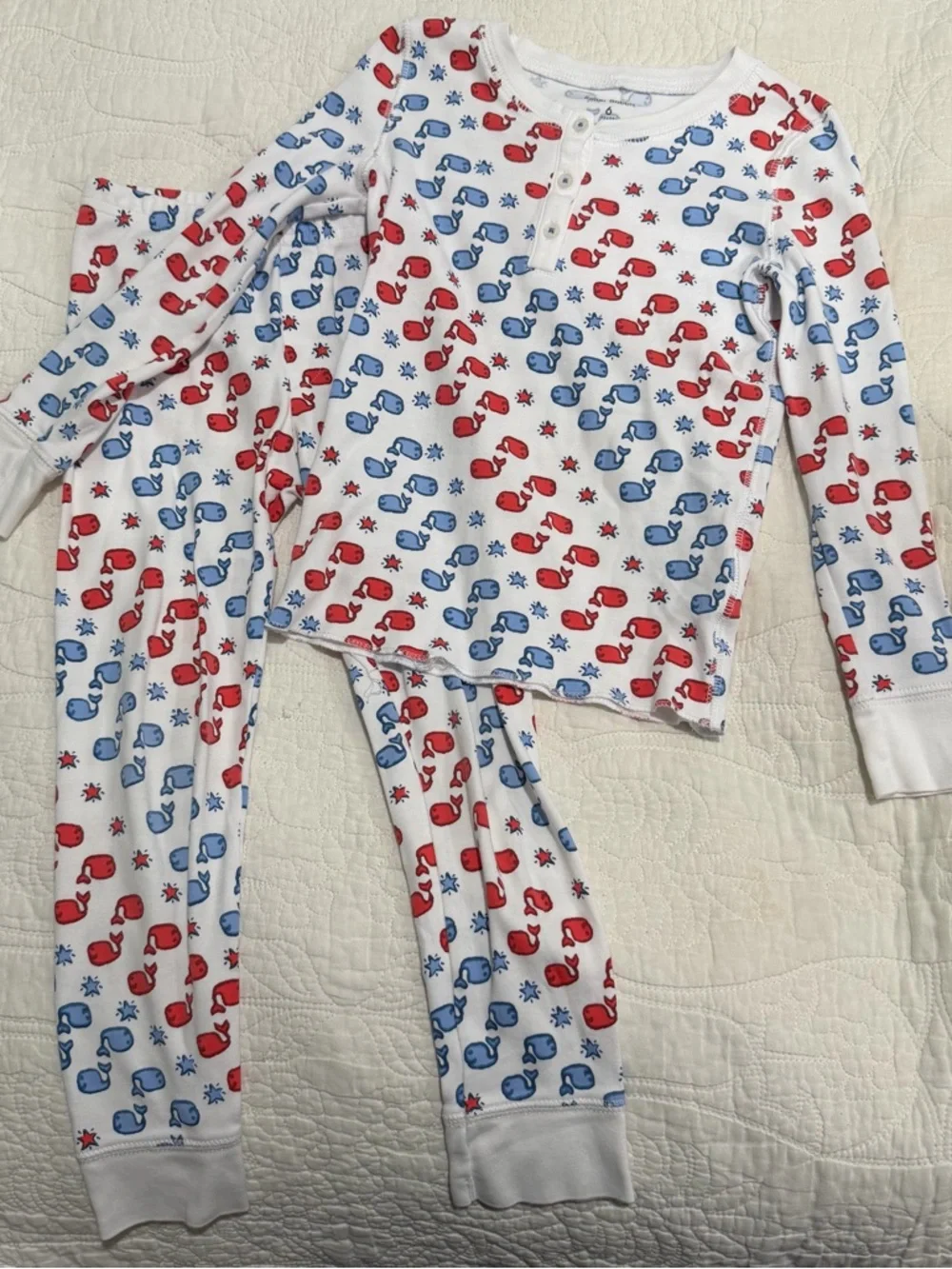 ROBERTA ROLLER RABBIT Unisex Little Kids Multicolor Moby Star PJ Set 6 Years